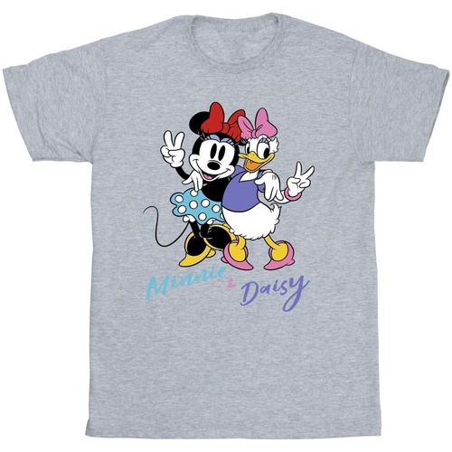 Vêtements Fille T-shirts manches longues Disney Minnie Mouse And Daisy Gris
