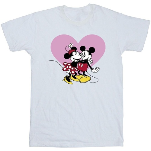 Vêtements Fille T-shirts manches longues Disney Mickey Mouse Love Languages Blanc