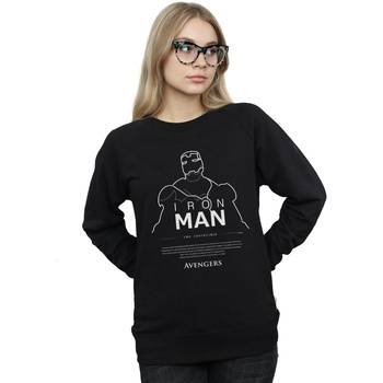 Vêtements Femme Sweats Marvel Iron Man Single Line Noir