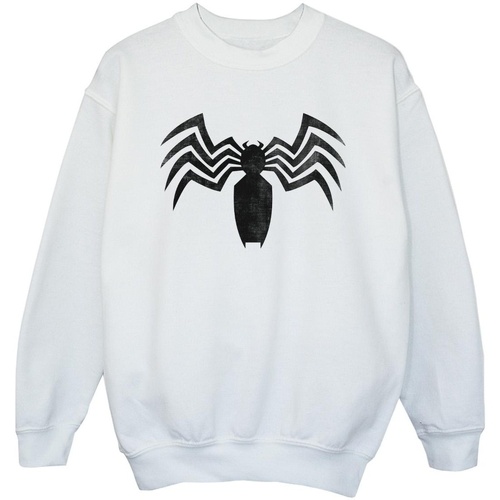 Vêtements Fille Sweats Marvel Venom Spider Logo Emblem Blanc