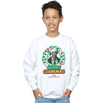 Vêtements Garçon Sweats National Lampoon´s Christmas Va Greyscale Clarkmas Blanc