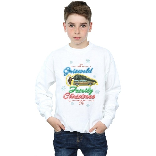 Vêtements Garçon Sweats National Lampoon´s Christmas Va Griswold Family Christmas Blanc