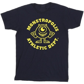 Vêtements Fille T-shirts manches longues Disney Monsters University Monstropolis Bleu
