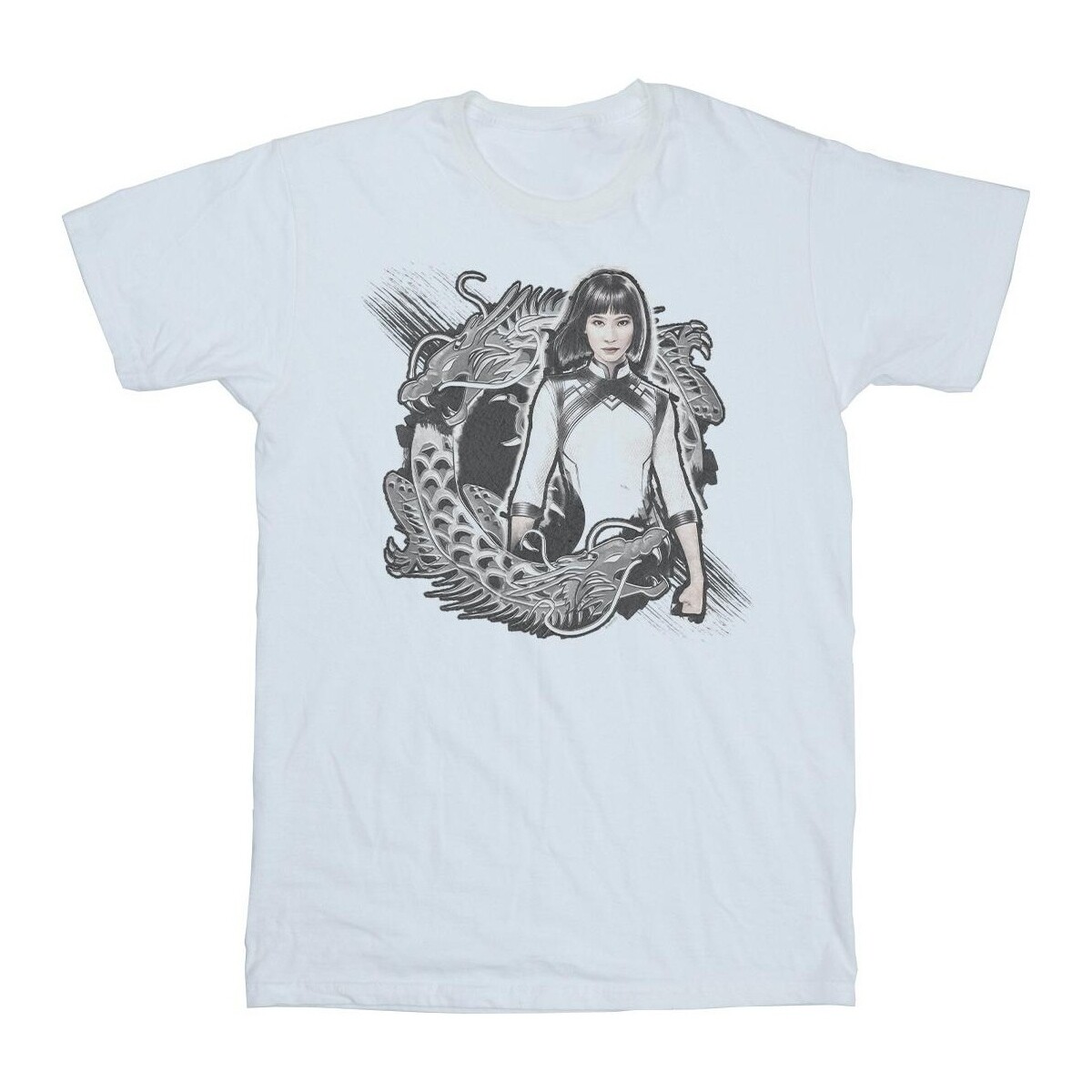 Vêtements Fille T-shirts manches longues Marvel Shang-Chi And The Legend Of The Ten Rings Xialing Dragon Blanc