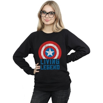 Vêtements Femme Sweats Marvel Captain America Living Legend Noir