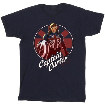 Vêtements Garçon T-shirts manches courtes Marvel What If Captain Carter Bleu
