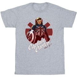 Vêtements Garçon T-shirts manches courtes Marvel What If Captain Carter Gris