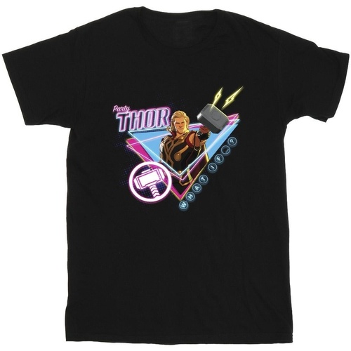 Vêtements Garçon T-shirts manches courtes Marvel What If Party Thor Alt Noir