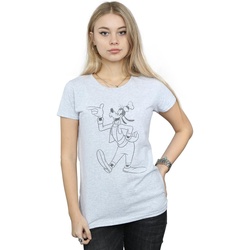 Vêtements Femme T-shirts manches longues Disney Goofy Classic Baseball Gris