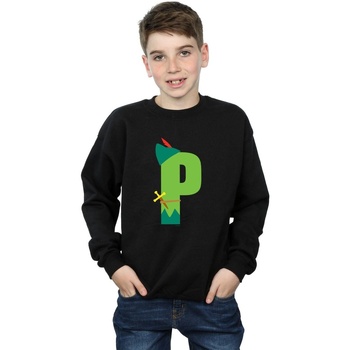 Vêtements Garçon Sweats Disney Alphabet P Is For Peter Pan Noir