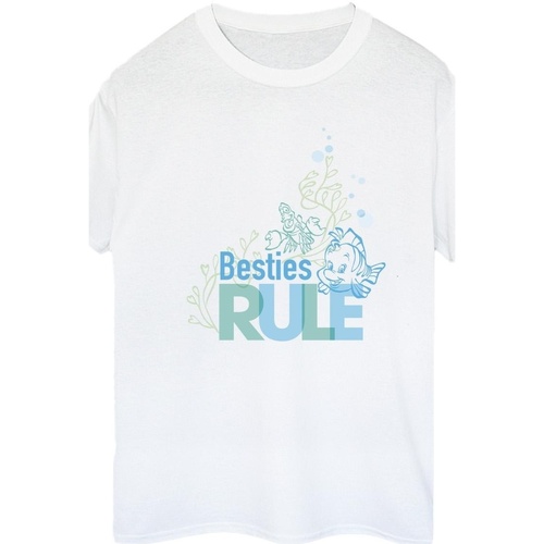 Vêtements Femme T-shirts manches longues Disney The Little Mermaid Besties Blanc