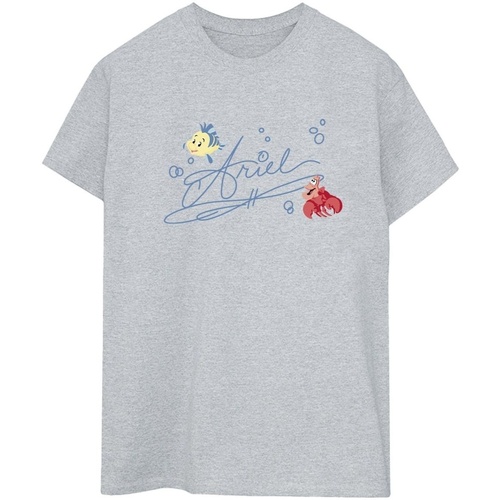 Vêtements Femme T-shirts manches longues Disney The Little Mermaid Ariel Gris