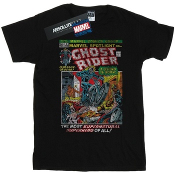Vêtements Fille T-shirts manches longues Marvel Ghost Rider Distressed Spotlight Noir