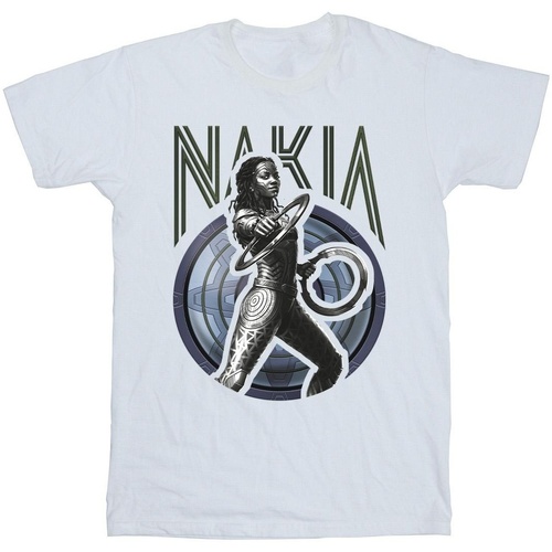 Vêtements Garçon T-shirts manches courtes Marvel Wakanda Forever Nakia Shield Blanc