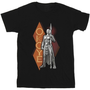 Vêtements Garçon T-shirts manches courtes Marvel Wakanda Forever Okoye Stance Noir