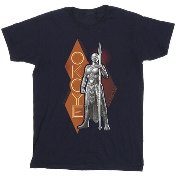 Vêtements Garçon T-shirts manches courtes Marvel Wakanda Forever Okoye Stance Bleu
