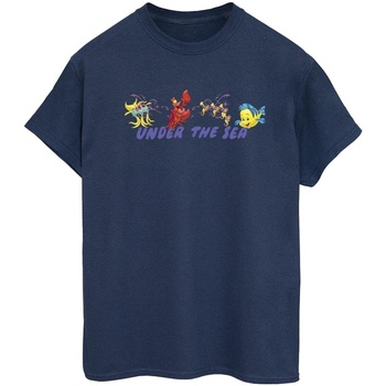 Vêtements Femme T-shirts manches longues Disney The Little Mermaid Under The Sea Bleu