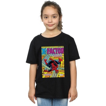 Vêtements Fille T-shirts manches longues Marvel Spider-Man X Factor Cover Noir