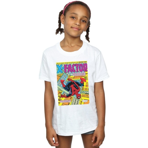 Vêtements Fille T-shirts manches longues Marvel Spider-Man X Factor Cover Blanc