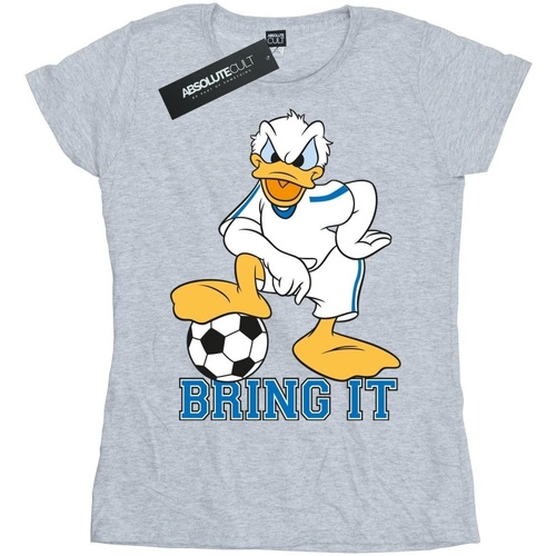 Vêtements Femme T-shirts manches longues Disney Donald Duck Bring It Gris