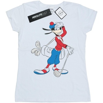 Vêtements Femme T-shirts manches longues Disney Goofy Golf Blanc
