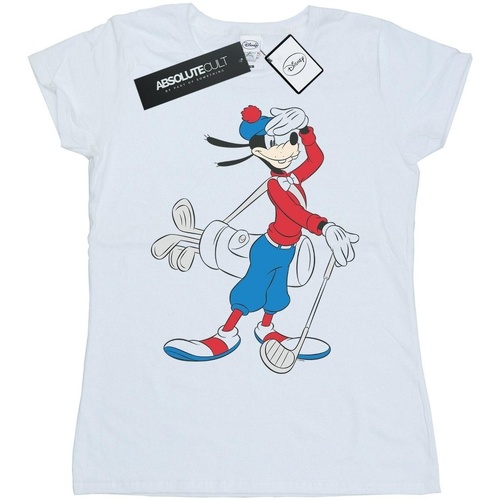 Vêtements Femme T-shirts manches longues Disney Goofy Golf Blanc