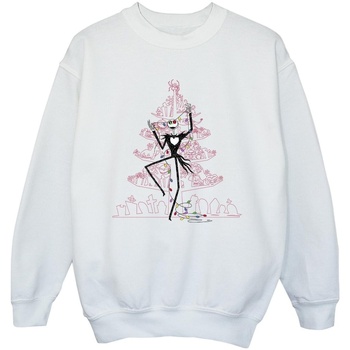 Vêtements Fille Sweats Disney The Nightmare Before Christmas Tree Pink Blanc