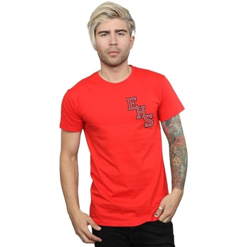 Vêtements Homme T-shirts manches longues Disney pour les étudiants Musical EHS Logo Breast Print Rouge