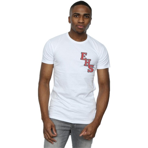 Vêtements Homme T-shirts manches longues Disney High School Musical The Musical EHS Logo Breast Print Blanc