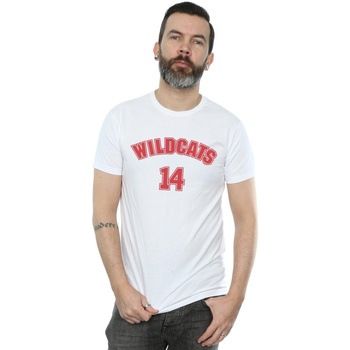 Vêtements Homme T-shirts manches longues Disney High School Musical The Musical Wildcats 14 Blanc