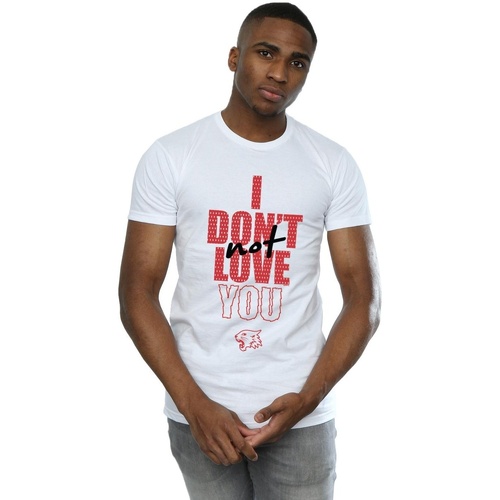 Vêtements Homme T-shirts manches longues Disney The Happy Monk Musical Not Love You Blanc