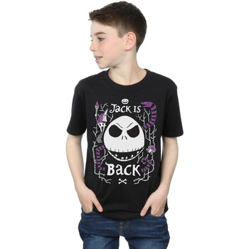 Vêtements Garçon T-shirts manches courtes Disney Nightmare Before Christmas Jack Is Back Noir