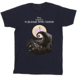 Vêtements Garçon T-shirts manches courtes Nightmare Before Christmas Moon Poster Bleu