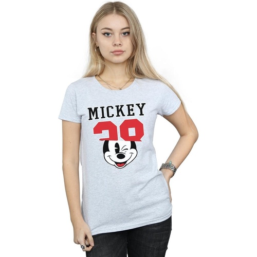 Vêtements Femme T-shirts manches longues Disney Mickey Mouse Split 28 Gris