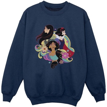 Vêtements Garçon Sweats Disney Princess Mulan Jasmine Snow White Bleu