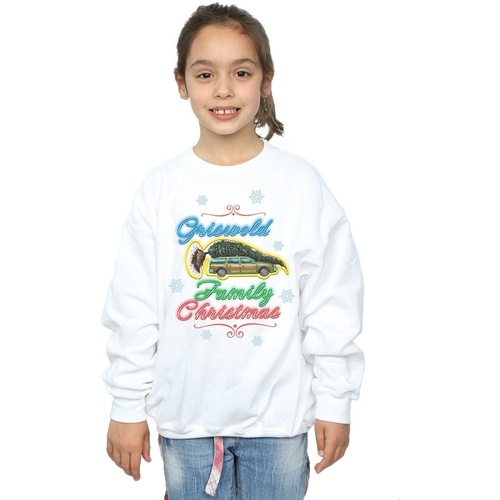 Vêtements Fille Sweats National Lampoon´s Christmas Va Griswold Family Christmas Blanc