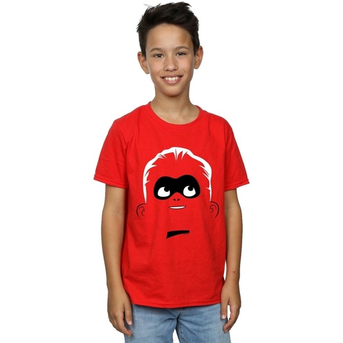 Vêtements Garçon T-shirts manches courtes Disney Incredibles 2 Dash Face Rouge