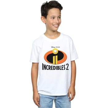 Vêtements Garçon T-shirts manches courtes Disney Incredibles 2 Emblem Logo Blanc