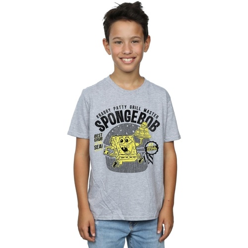 Vêtements Garçon T-shirts manches courtes Spongebob Squarepants Krabby Patty Gris