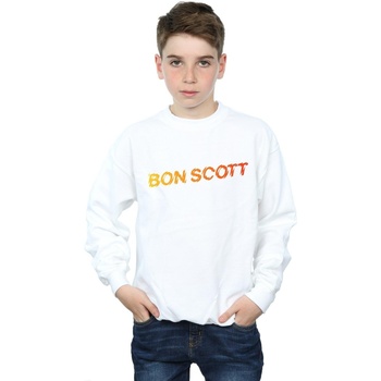 Vêtements Garçon Sweats Bon Scott Shattered Logo Blanc