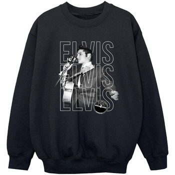 Vêtements Garçon Sweats Elvis Triple Logo Portrait Noir