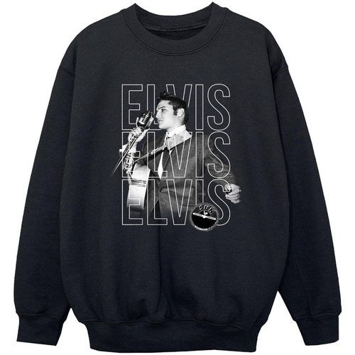 Vêtements Garçon Sweats Elvis Triple Logo Portrait Noir