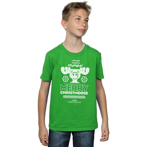 Vêtements Garçon T-shirts manches courtes National Lampoon´s Christmas Va Merry Christmoose Vert