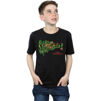 Vêtements Garçon T-shirts manches courtes National Lampoon´s Christmas Va Squirrel Tree Noir