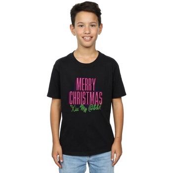 Vêtements Garçon T-shirts manches courtes National Lampoon´s Christmas Va Kiss My Ass Noir