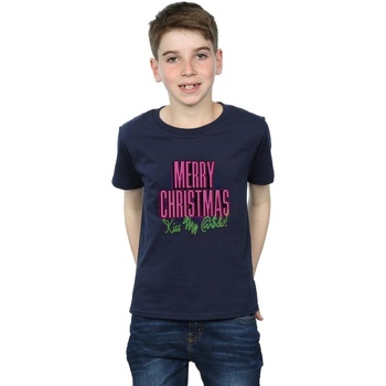 Vêtements Garçon T-shirts manches courtes National Lampoon´s Christmas Va Kiss My Ass Bleu