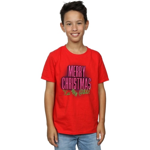 Vêtements Garçon T-shirts manches courtes National Lampoon´s Christmas Va Kiss My Ass Rouge