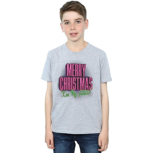 Vêtements Garçon T-shirts manches courtes National Lampoon´s Christmas Va Kiss My Ass Gris