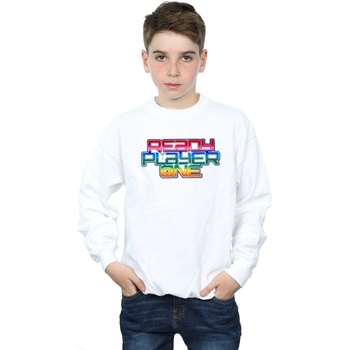 Vêtements Garçon Sweats Ready Player One Rainbow Logo Blanc