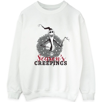 Vêtements Femme Sweats Disney The Nightmare Before Christmas Seasons Creepings Wreath Blanc